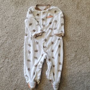 Carter's 6 month football footie pajamas